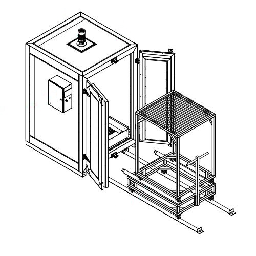 4x4x6 Electric Powder Coating Oven for Sale
