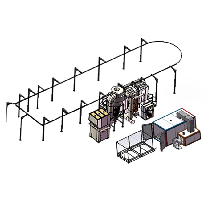 Semi-automated Electrostatic Powder Coating Line