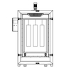 4x4x6 Electric Powder Coating Oven for Sale