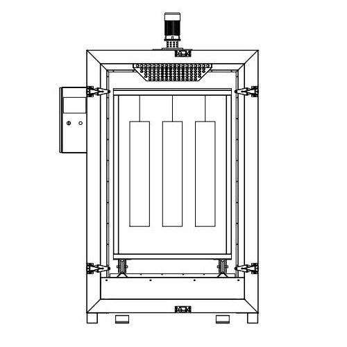 4x4x6 Electric Powder Coating Oven for Sale