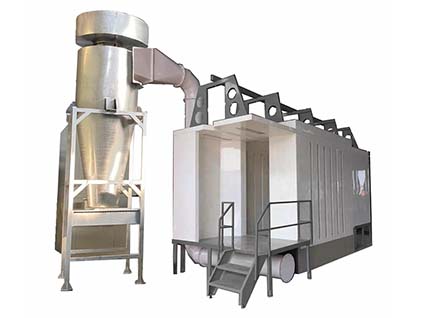 cyclone powder coating booth