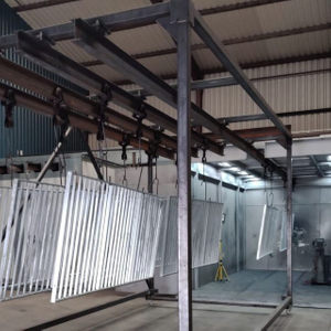 Manual Powder Coating Line for Security Fence