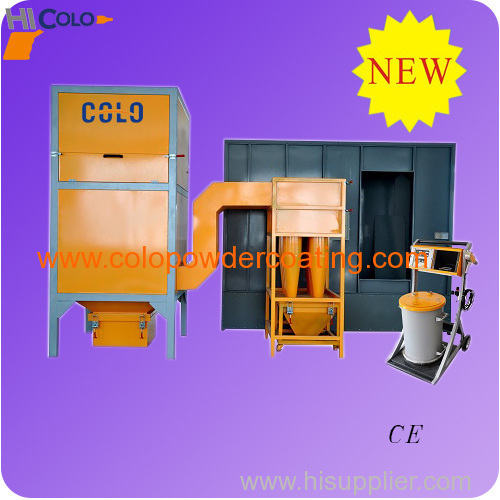 Powder spray booth with 9 pcs multi cyclone - Buy Powder spray booth ...