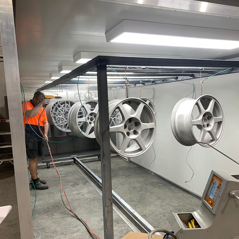 Walk-in Powder Coating Booth for Large Workparts