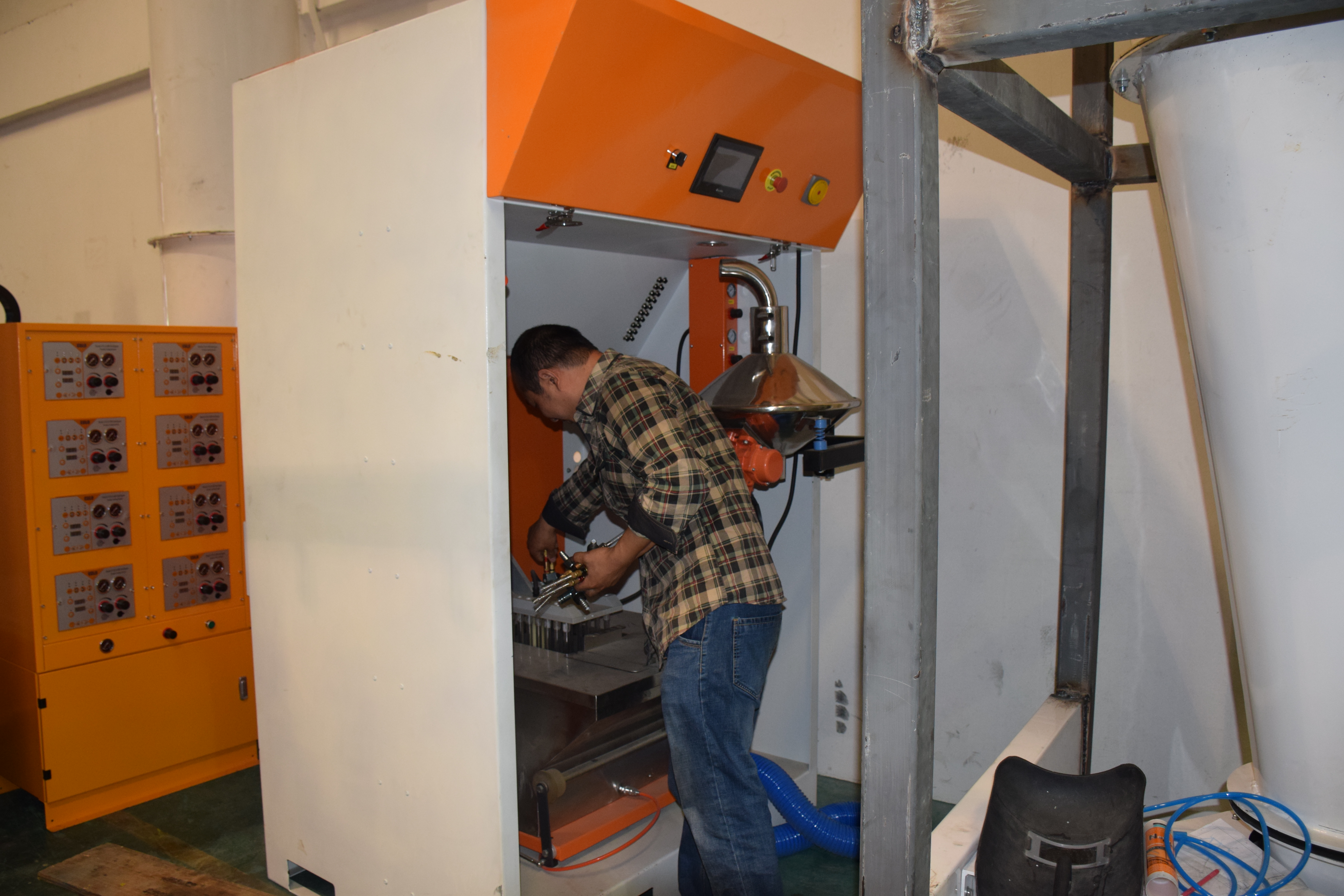 Semi-automated Electrostatic Powder Coating Line