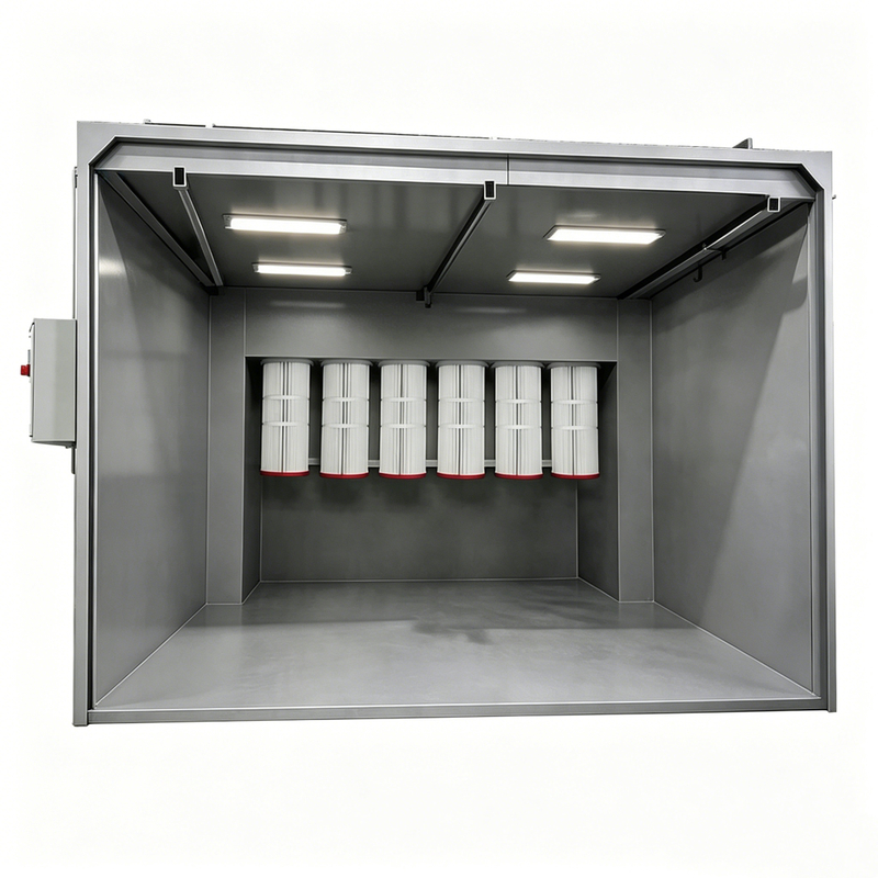 COLO-3924 Walk in Powder Coating Spray Booth for Large Workparts