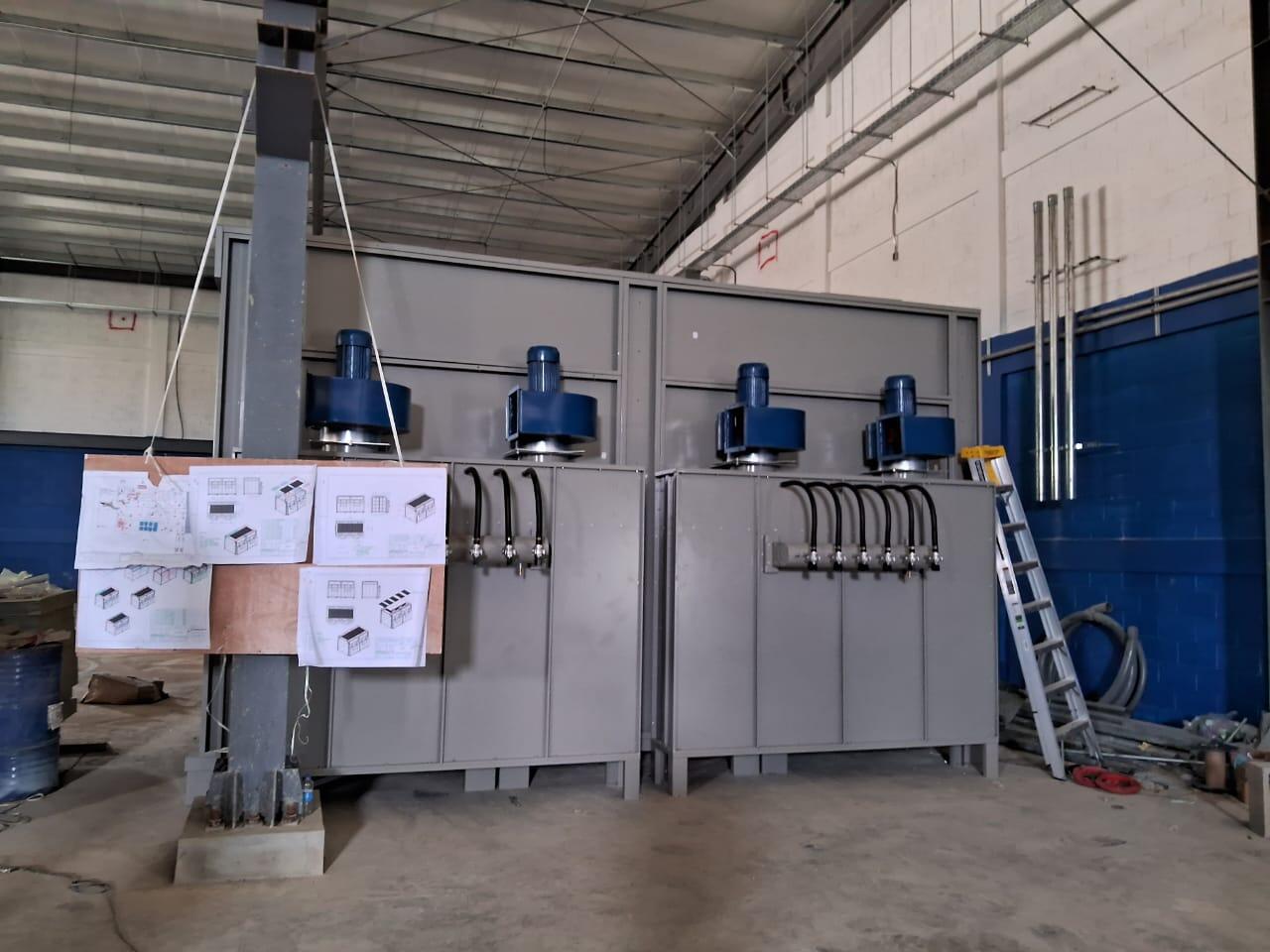 Manual Compact Powder Coating Painting Line