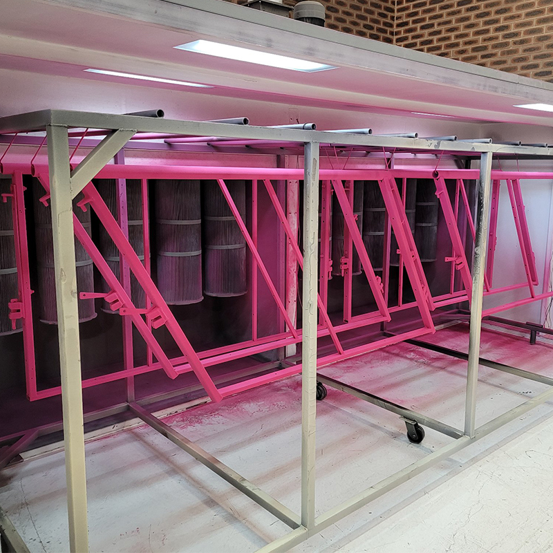 Walk-in Powder Coating Booth for Large Workparts