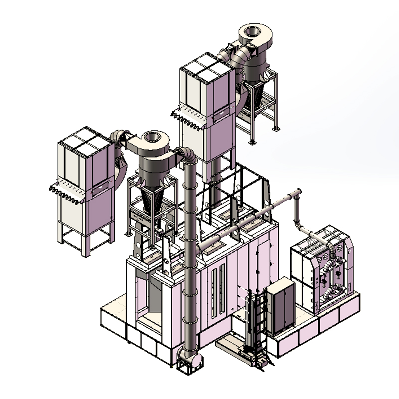 Automatic Powder Coating Spray Booth with Double Recovery for High Efficiency