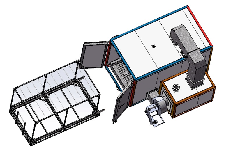Powder Coating Curing Oven with Trolley System