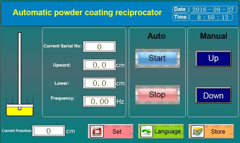 PLC Controlled Powder Coating Reciprocator, Precise & Smooth Movement