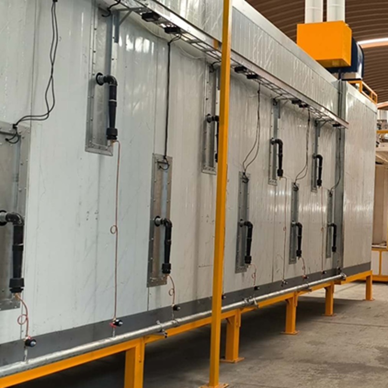 High Efficiency Automatic Powder Coating Line for Btach Large Output