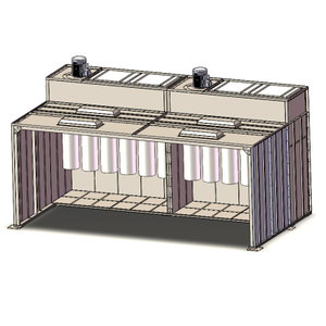 Walk-in Powder Coating Booth for Large Workparts