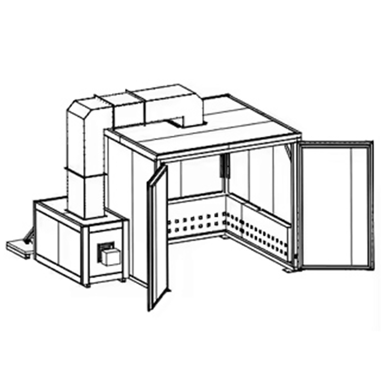 Walk-in Powder Coating Curing Oven without Floor